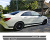 Benz A Class W176 A180 A200 A250 A45 Matte Black Side Stripe Decals