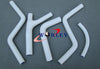 Honda CR250R Silicone Blue Radiator Hoses (1985-1987)
