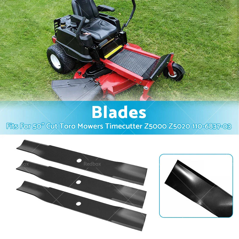 50" Toro Timecutter Z5000 Z5020 Mowers 3 x Blades (2003-2023)