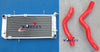 SUZUKI TL1000S Aluminum Radiator & RED Silicone Hose (1997-2001)