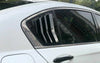 Honda Accord Glossy Black Rear Window Quarter Louver Cover 2pc (2013–2017)