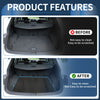 Honda Accord 2018-2024 TPE Cargo Liner Replacement Black Trunk Mat