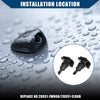 Nissan (2013-2018) Front Pair Black Windshield Washer Nozzles