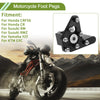Honda CRF50 Motorcycle Footrests Black Foot Pegs (2004-2023)