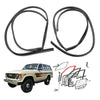 Toyota Land Cruiser BJ60 FJ60 HJ61 1980-1992 Front Door Glass Run Channel Set
