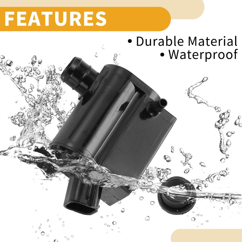 Hyundai Santa Fe (2001-2017) with Grommet Windshield Washer Pump