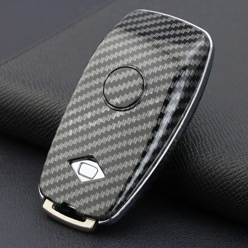 Mercedes Benz C E S EQC Carbon Fiber Style Key Cover (2019-2023)