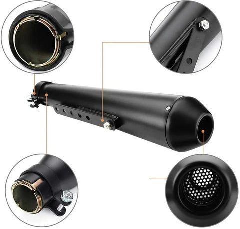 Motorcycle Universal Muffler Exhaust Pipe Slip On 1.5-2"