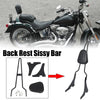 Harley Davidson Dyna Rear Seat Back Rest Sissy Bar (2008–2017)