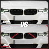 BMW 5 / 6 / 7 Series Pair ABS Front Grille Trim Strips Cover Decor Red