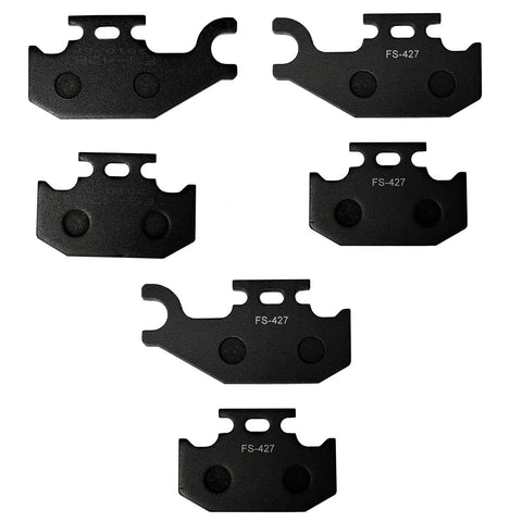 Can-Am Outlander 400 Bombardier 2 x Front & Rear Semi-Metallic Brake Pads