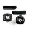 BMW 5 Series 4 x Car Door Lock Pin Cap Cover Bezel Black (2011-2017)