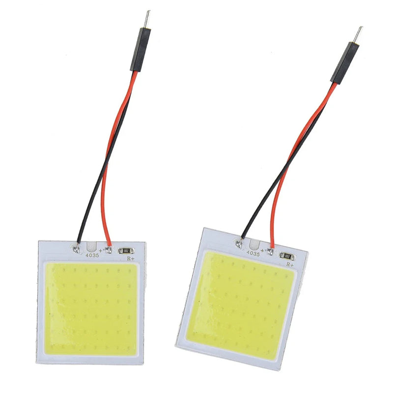 Car Interior 10pcs 48SMD COB White LED Festoon Dome Map Lights
