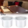 Marine Boats RVs Aluminum Alloy Cup Drink Holder Matte Silver Tone