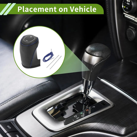 Chevrolet Malibu (2016-2020) Black Blue Car Gear Shift Knob Cover