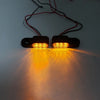 Mini Motorcycle LED Turn Signal Lights Amber Blinker