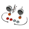 Harley Road King FLHX 4.5" LED Fog Light Bracket & Turn Signals (1994-2024)