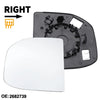 Ford Transit Custom Heated Driver Side Mirror Glass Replacement (2013-2023)