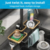 Kitchen - Soap & Sponge Holder Drain Basket Sink Rack Organizer
