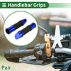 Motorcycle 7/8" 22mm Hand Grips Cover Aluminum Alloy Black Blue