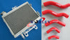 Honda CR125 CR125R Aluminum Radiator + Blue Hose (1998-1999)