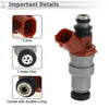 Lexus ES300 3.0L (1989-1995) 1 Pc Reddish Brown Fuel Injector 23209-11070