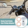 Motorcycle 2 x M14x1.5 35mm Hollow Screws with Washers