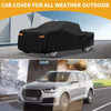 GMC Sierra Black with Zipper 210D-PU Car Cover Waterproof All Weather