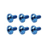 Bike Motorcycle 6 x Blue Titanium M6x30mm Torx Head Bolts