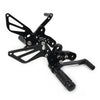 Suzuki Hayabusa GSX1300R (1999-2008) Black Rearset Foot Pegs