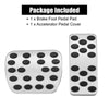 Mercedes-Benz A B CLA GL R Class Silver Tone Brake Accelerator Pedal Pad Kit (2013-2020)