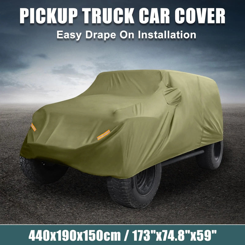 Jeep Wrangler JK JL 2 Door Waterproof Dark Green SUV Car Cover (07-21)