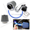 Car Silver Cold Air Intake Filter Induction Pipe