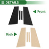Mercedes CLS 4 Pcs Black Door Pillar Window Trim (2012-2014)
