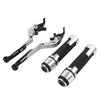 BMW G310R G310GS Silver Extendable Brake Clutch Levers & Handlebar Grips