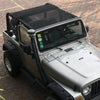 Jeep Wrangler TJ Black Mesh Sunshade Roof Cover (1997-2006)