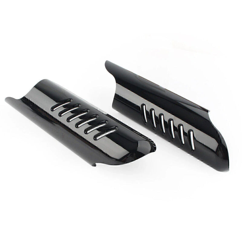 Harley Touring FLHT Fork Lower Leg Deflectors Shield Covers Black (2000-2013)