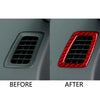 Honda Accord Red Carbon Fiber Dashboard Air Vent Covers (2013-2017)