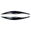 BMW 3 Series E90 E91 Headlight Eyelid Cover  Bright Black (2006-2011)