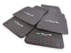 Lamborghini URUS 2018-2024 Black with Red Stitching Leather Floor Mats