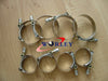 Universal 8PCS 2" Turbo Pipe Hose Coupler T-Bolt Clamps (54-62mm)