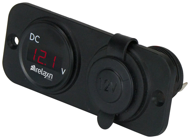 4x4 Truck / Car Voltage Digital Volt Meter & Cig Power Outlet Combo