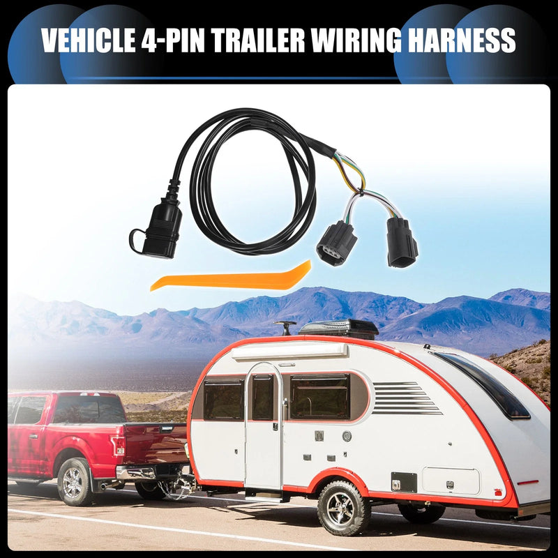 Jeep Wrangler JK 4-Pin Trailer Wiring Harness (2007-2018)