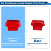 Ford Bronco (2021-2024) 4 Pcs Air Condition Outlet Vent Trim Cover Frame Red