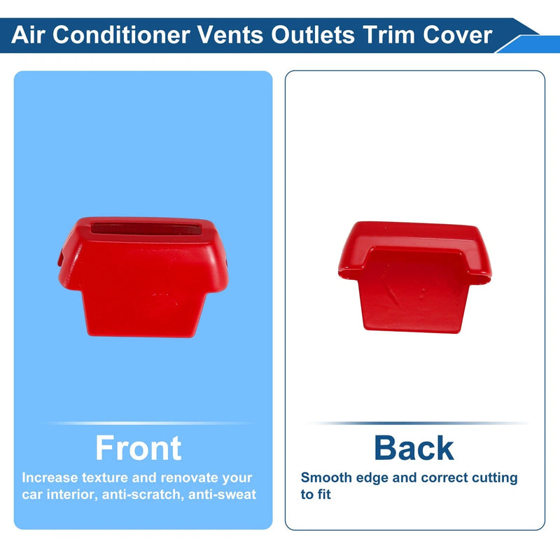 Ford Bronco (2021-2024) 4 Pcs Air Condition Outlet Vent Trim Cover Frame Red