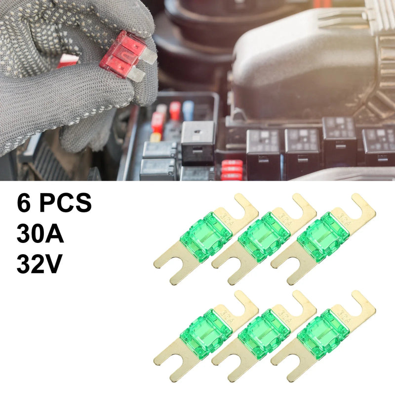 Car Truck Motorcycle Boat Audio CDs 6pcs 30A AFS Mini ANL Fuse