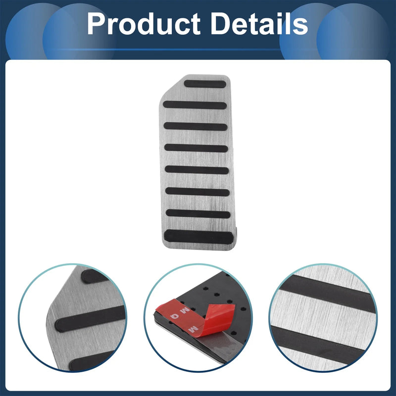 Honda Accord (2018-2021) - Aluminum Alloy Silver Tone Footrest Pedal Cover