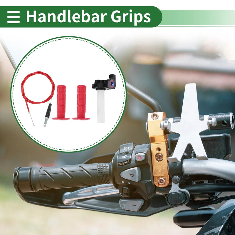 Motorcycle 7/8" 22mm Hand Grips Covers Rubber