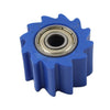 Bike ATV Go-Kart 8MM Chain Roller Blue Pulley Tensioner Wheel