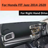 Honda FIT Jazz Dashboard Cover Leather Dash Protector Mat (2014–2020)